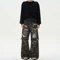 MADWITCH PATCHWORK DISTRESSED DENIM #G6605