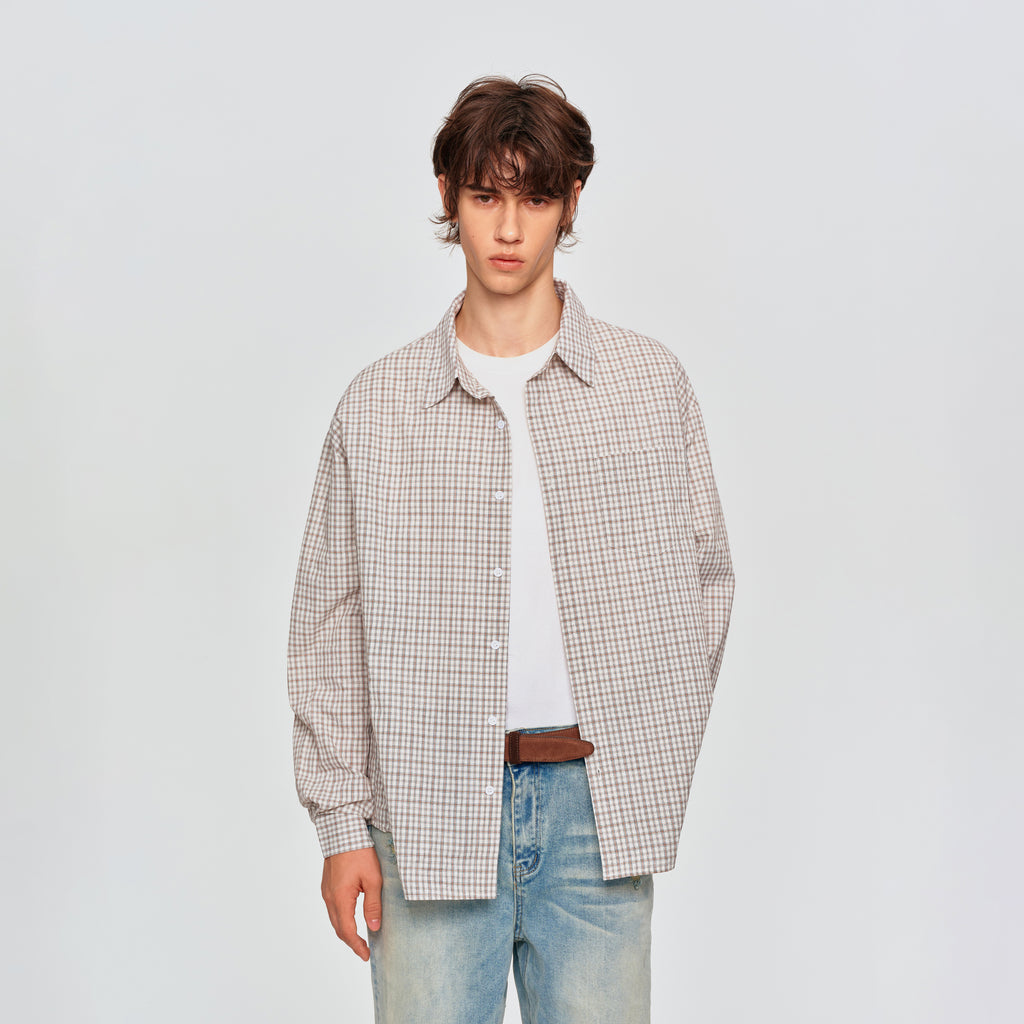 MADWITCH CLASSIC PLAID OVERSIZED SHIRT #AW26916