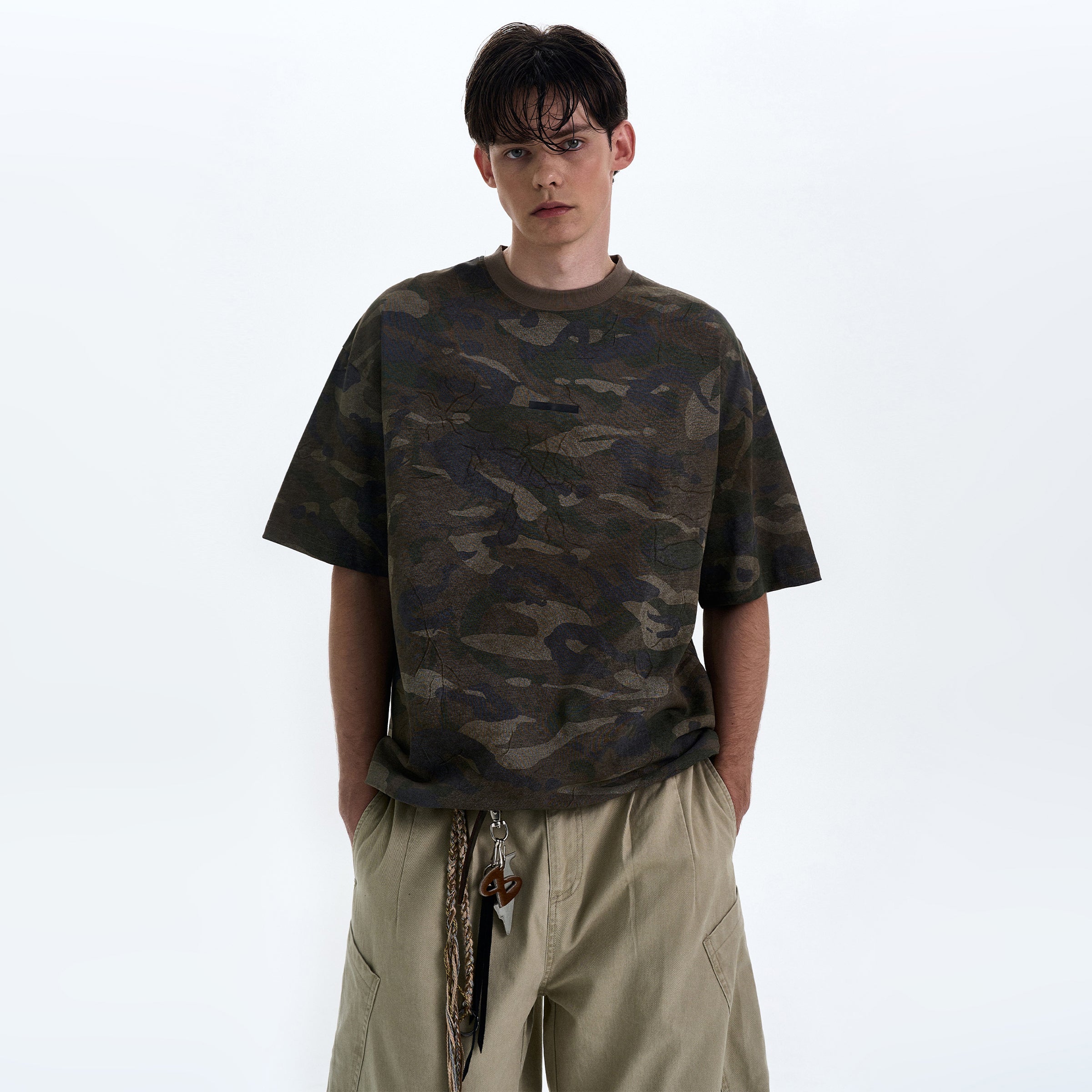 MADWITCH RETRO CAMOUFLAGE T-SHIRT #6932
