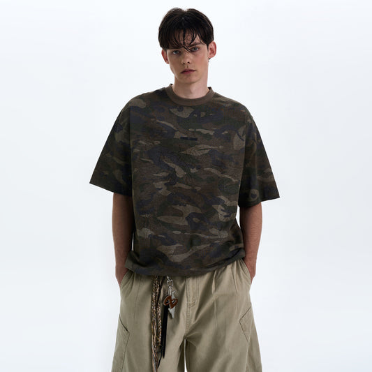 MADWITCH RETRO CAMOUFLAGE T-SHIRT #6932