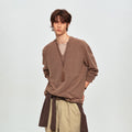 MADWITCH LAYERED HALF-ZIP V-NECK SWEATER #991502
