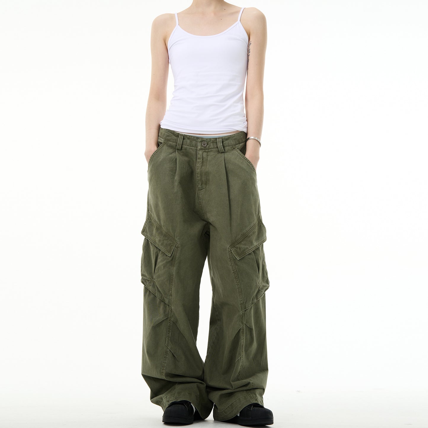 MADWITCH WIDE LEG CASUAL PANTS #KJ6282