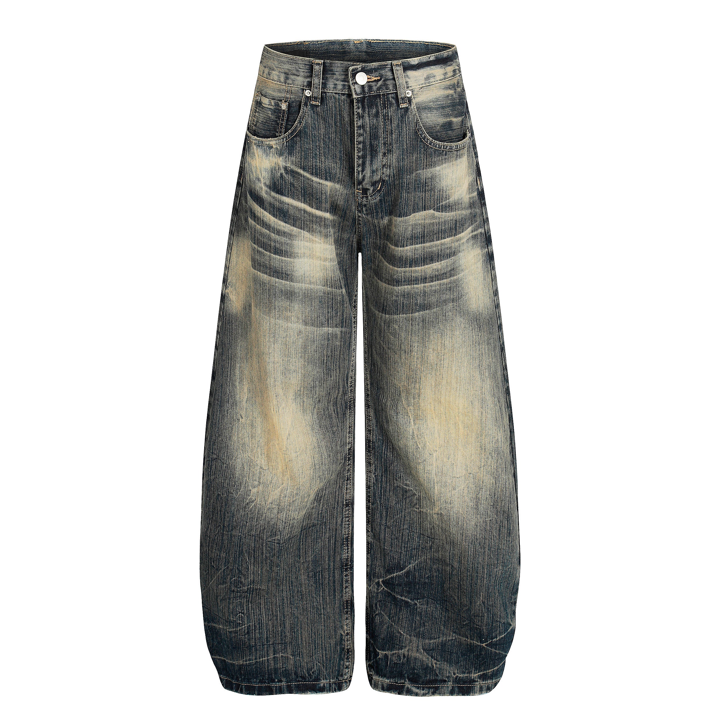 MADWIT VINTAGE WHISKER JEANS #G6898