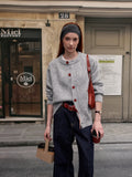 MADWITCH BUTTON FRONT KNIT SWEATER #AB1107