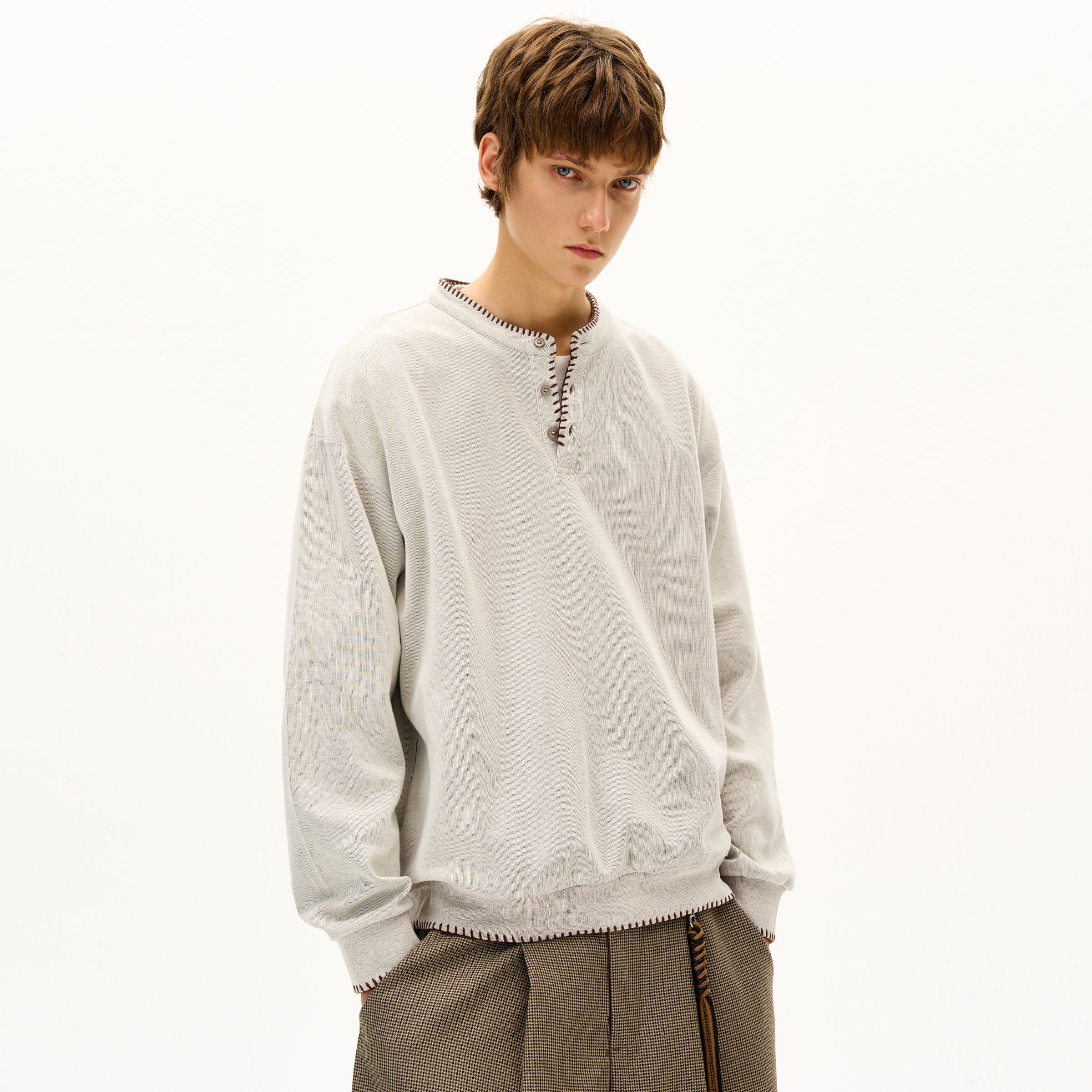 MADWITCH UNISEX RELAXED FIT CASUAL LONG SLEEVE #C258Q25