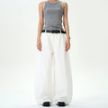 MADWITCH WHITE VERSATILE CASUAL PANTS #L505