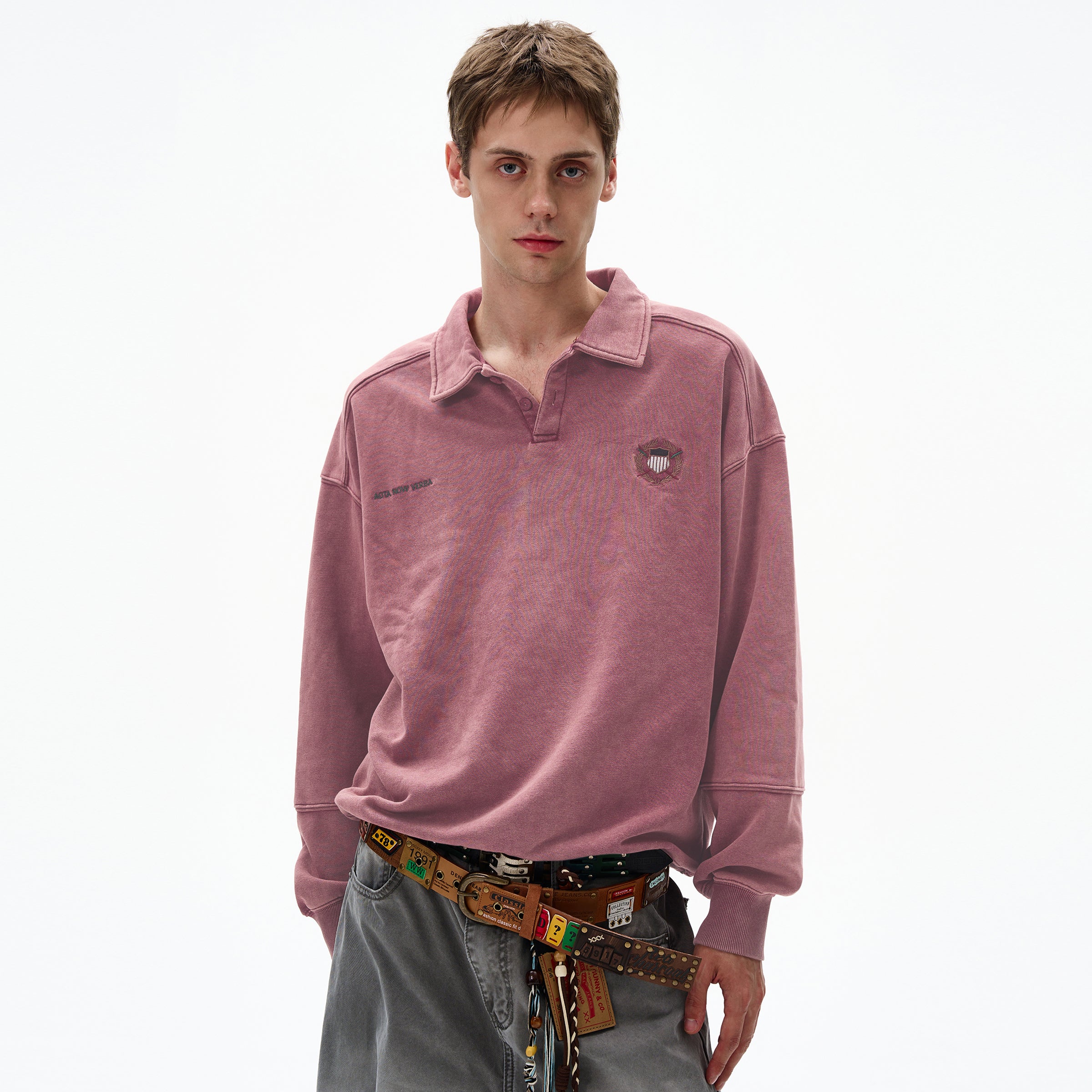 MADWITCH UNISEX RETRO POLO SWEATSHIRT #9693