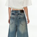 MADWITCH WASHED PARIS BUCKLE JEANS #CK9815D