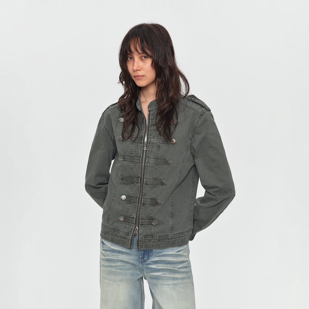 MADWITCH WASHED NAPOLEON STAND-COLLAR JACKET #26W60