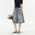 MADWITCH WHISKER WASH CROP JEANS #G60037