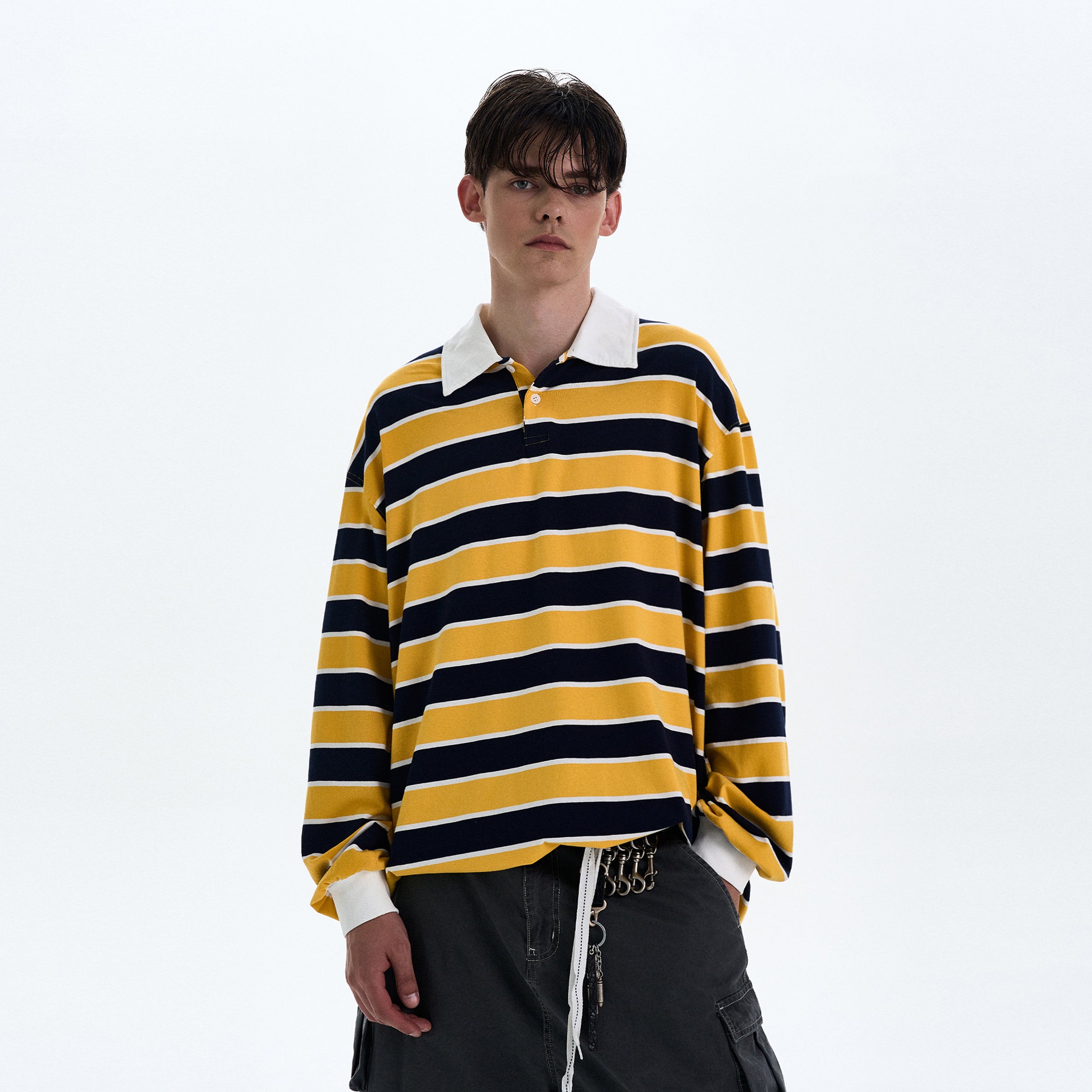 MADWITCH COLORBLOCK STRIPED LONG SLEEVE TEE #T56