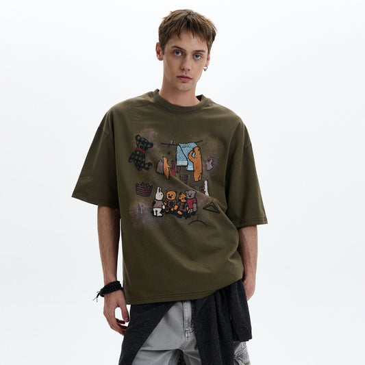 MADWIT VINTAGE PRINT TEE #321