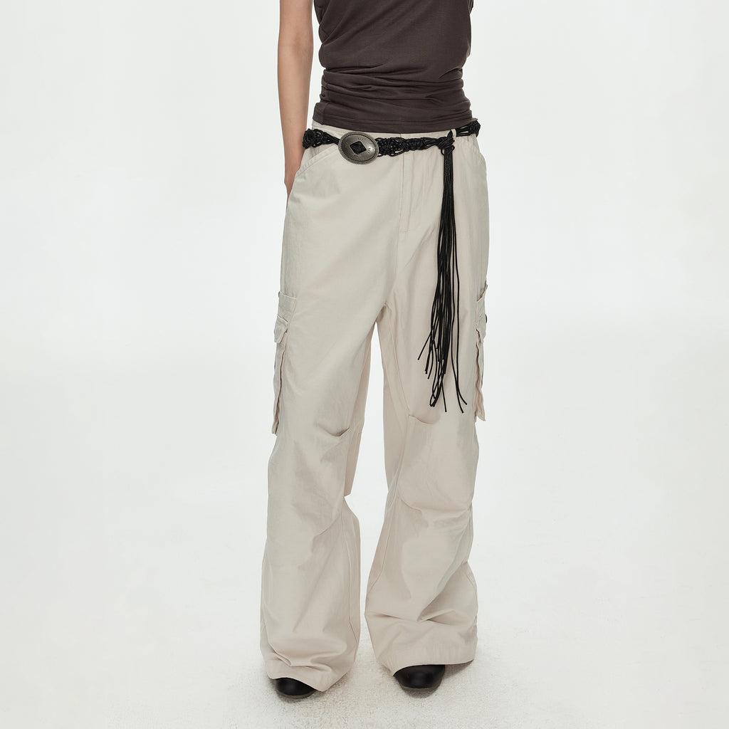 MADWITCH LYCELL BLEND LOOSE CARGO PANTS #CK6995