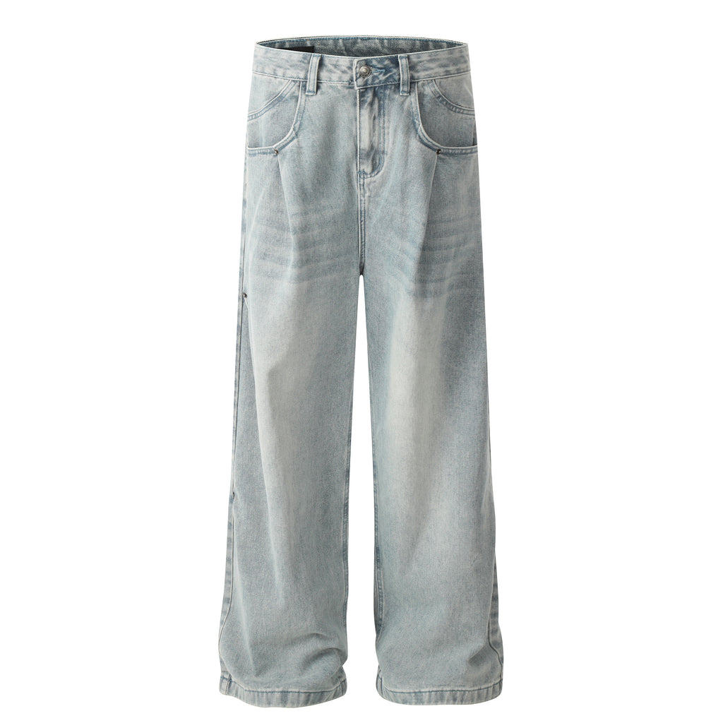 MADWITCH CREASE BLUE JEANS #D1657