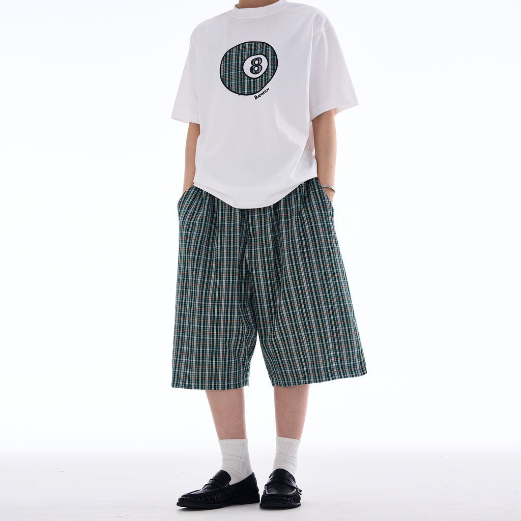 MADWITCH RELAXED PLAID CASUAL SHORTS #MD3643
