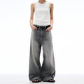 MADWITCH WASHED FLARED DENIM JEANS #CK5398
