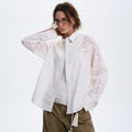 MADWITCH LOOSE WHITE LONG-SLEEVE SHIRT #31111