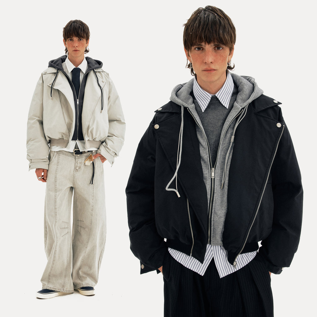 MADWITCH FAUX CROP PARKA #M068