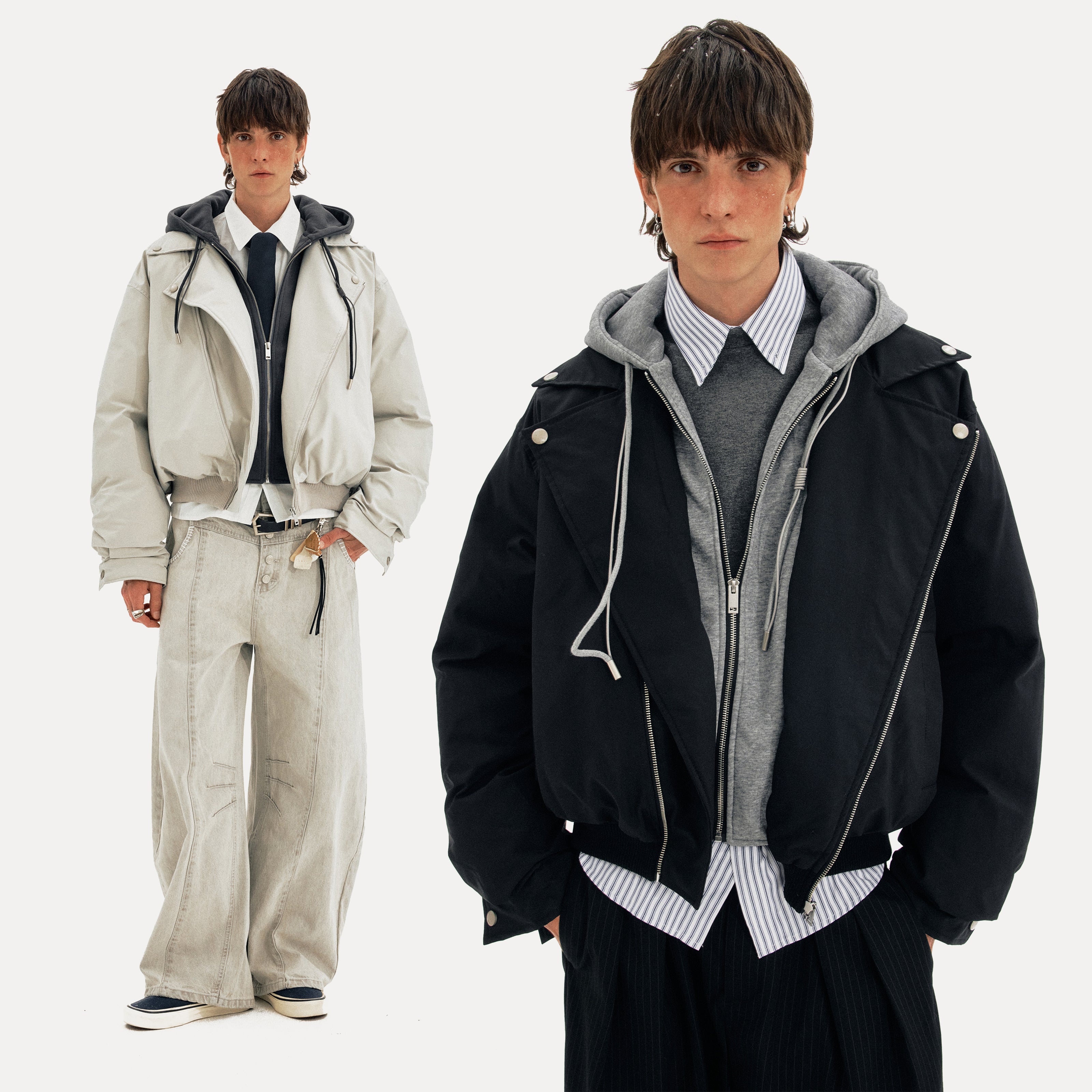 MADWITCH FAUX CROP PARKA #M068