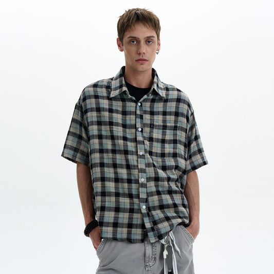MADWITCH PLAID CASUAL SHIRT #CR236