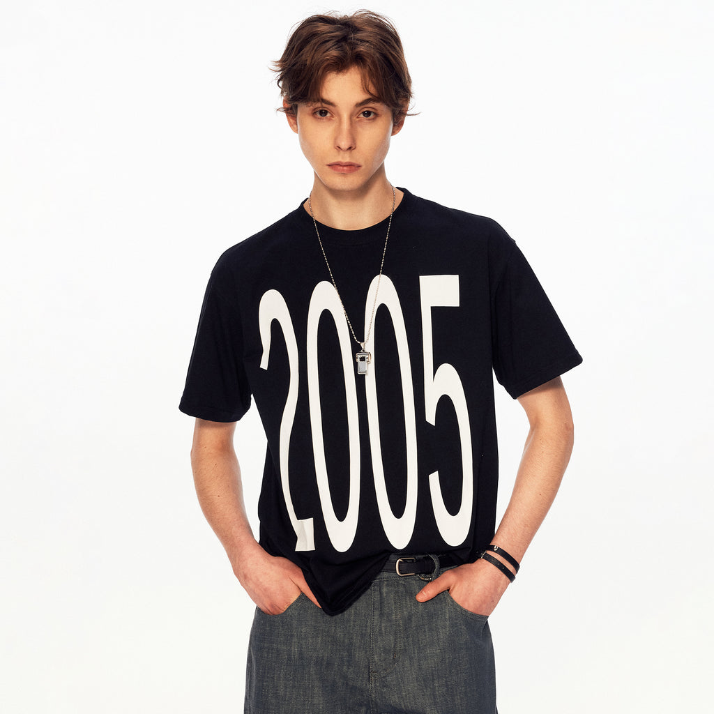 MADWITCH VINTAGE YEAR PRINT TEE #M1116