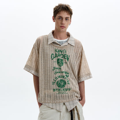 MADWITCH LAYERED KNIT TEE #T70
