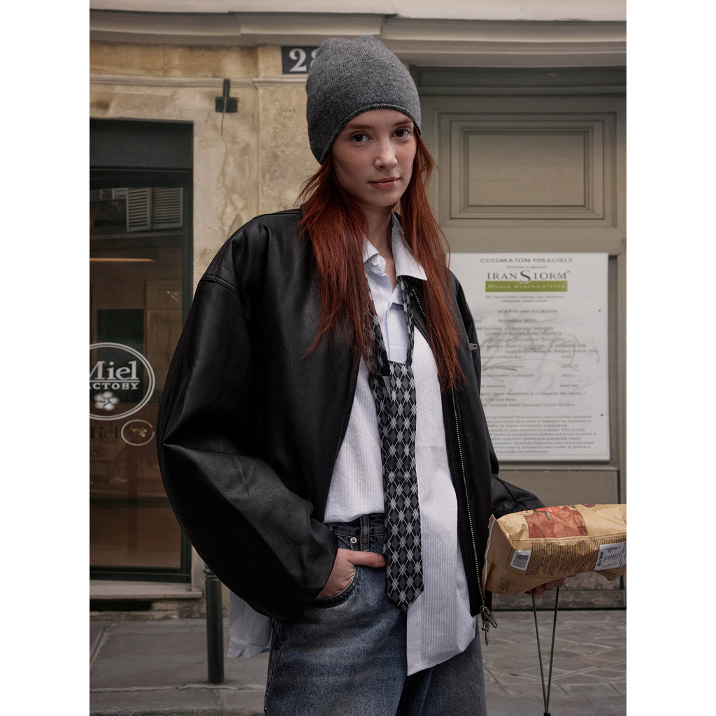 MADWITCH STREETWEAR PU LEATHER JACKET #25047