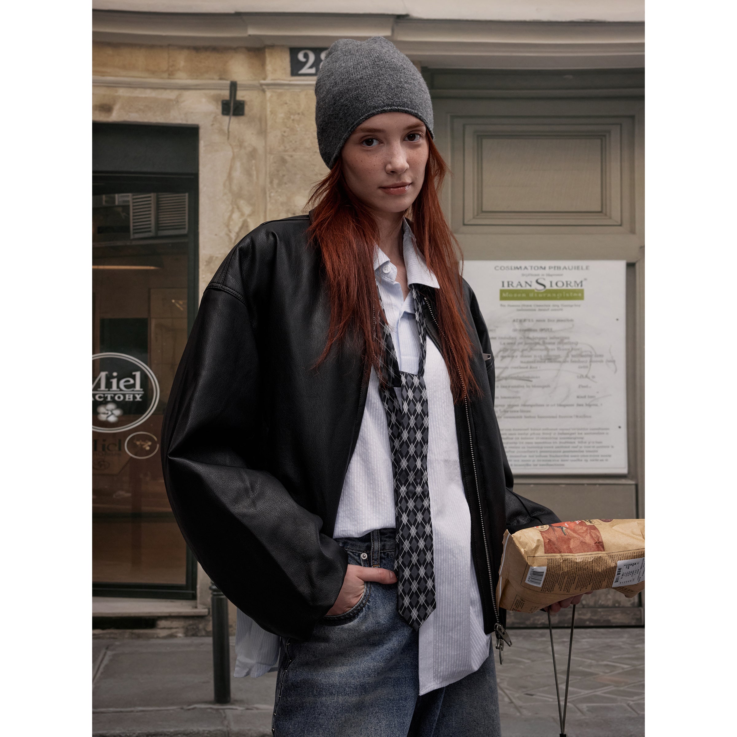 MADWITCH STREETWEAR PU LEATHER JACKET #25047
