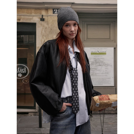 MADWITCH STREETWEAR PU LEATHER JACKET #25047