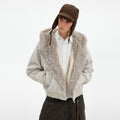 MADWITCH PATCHWORK FUR COLLAR PARKA JACKET #246031