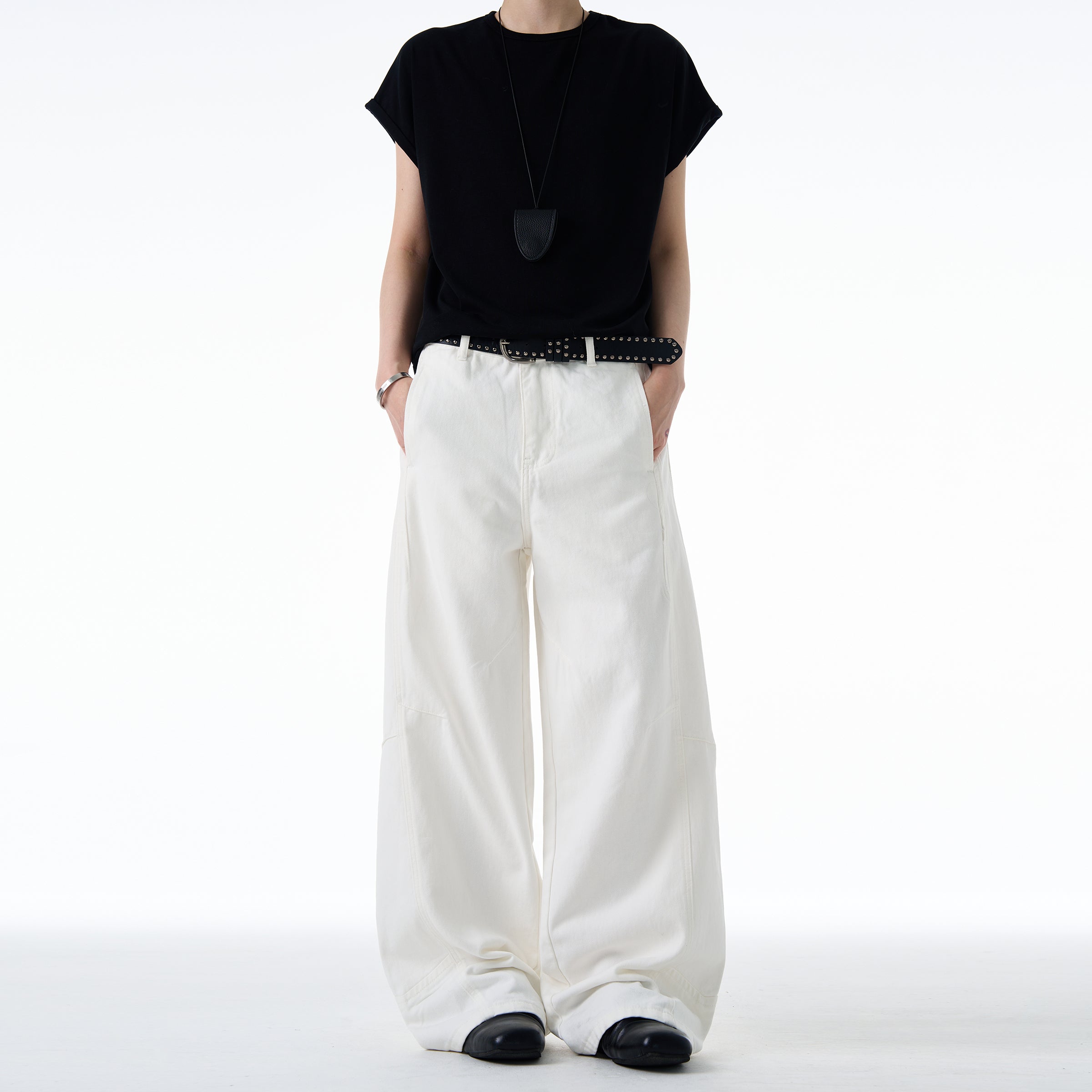 MADWITCH DISTRESSED WIDE LEG PANTS #CK3539