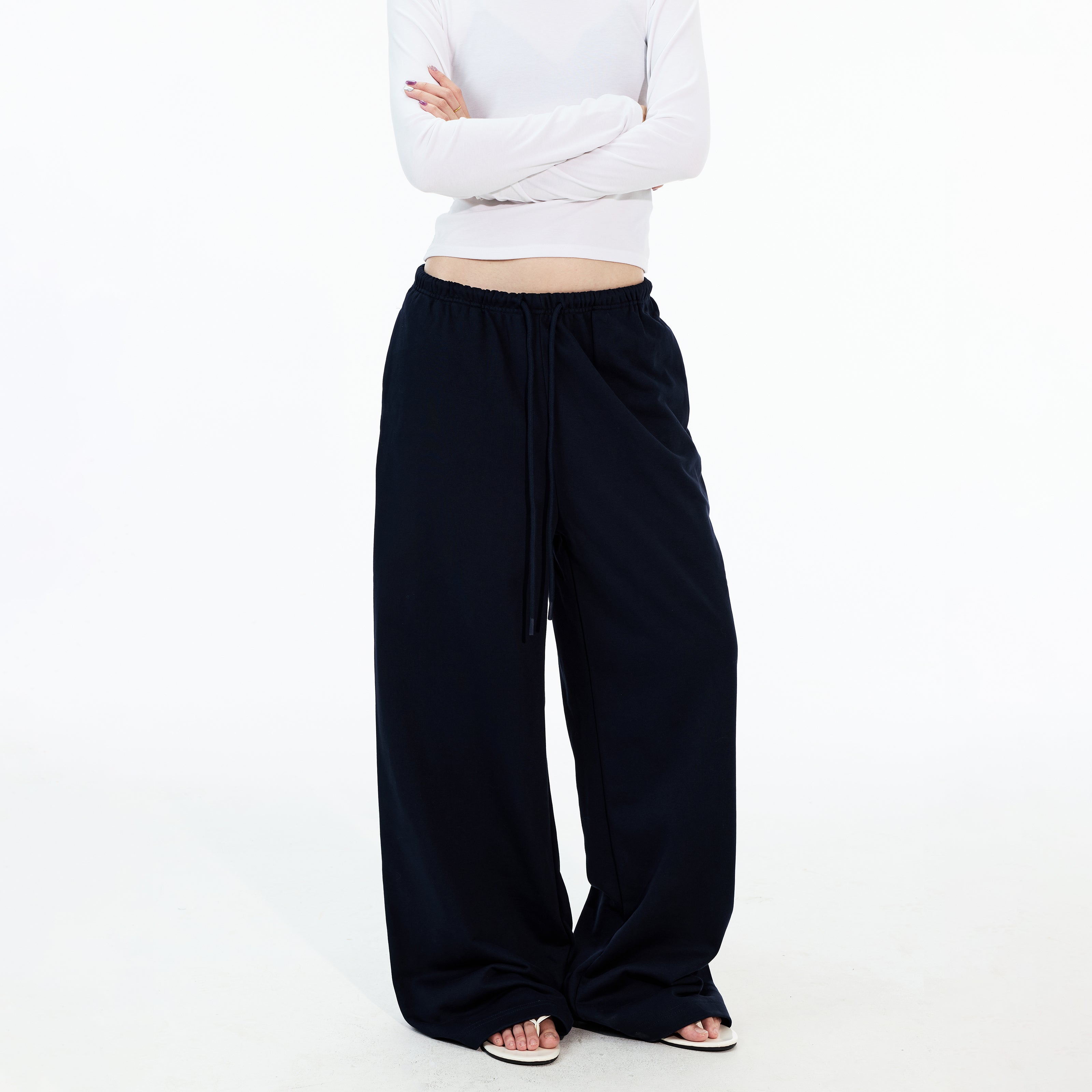 MADWITCH DRAWSTRING STRAIGHT LEG SWEATPANTS #CK6910