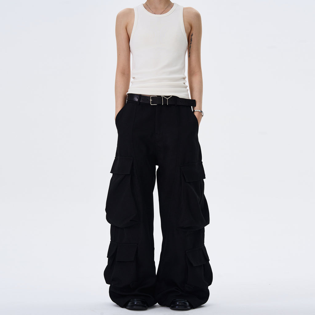 MADWITCH BAGGY WIDE-LEG WORK PANTS #C5604