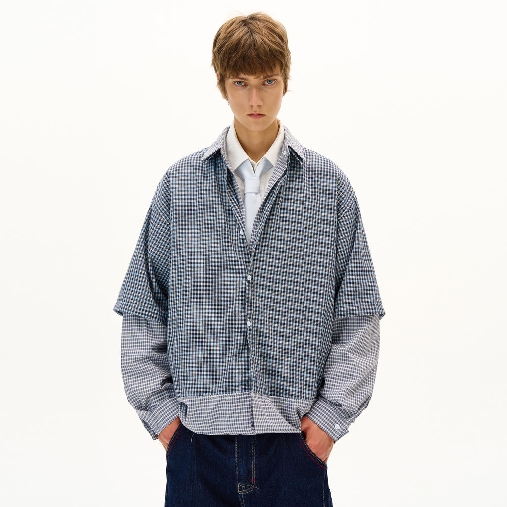 MADWITCH DECONSTRUCTED PANELED SHIRT #RC013