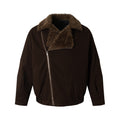 MADWITCH DIAGONAL FUR JACKET #MY0212