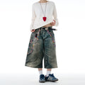 MADWITCH 3D PRINT DENIM PANTS #G6830