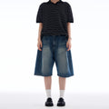 MADWITCH EXTRA BAGGY CROPPED JEANS #L811