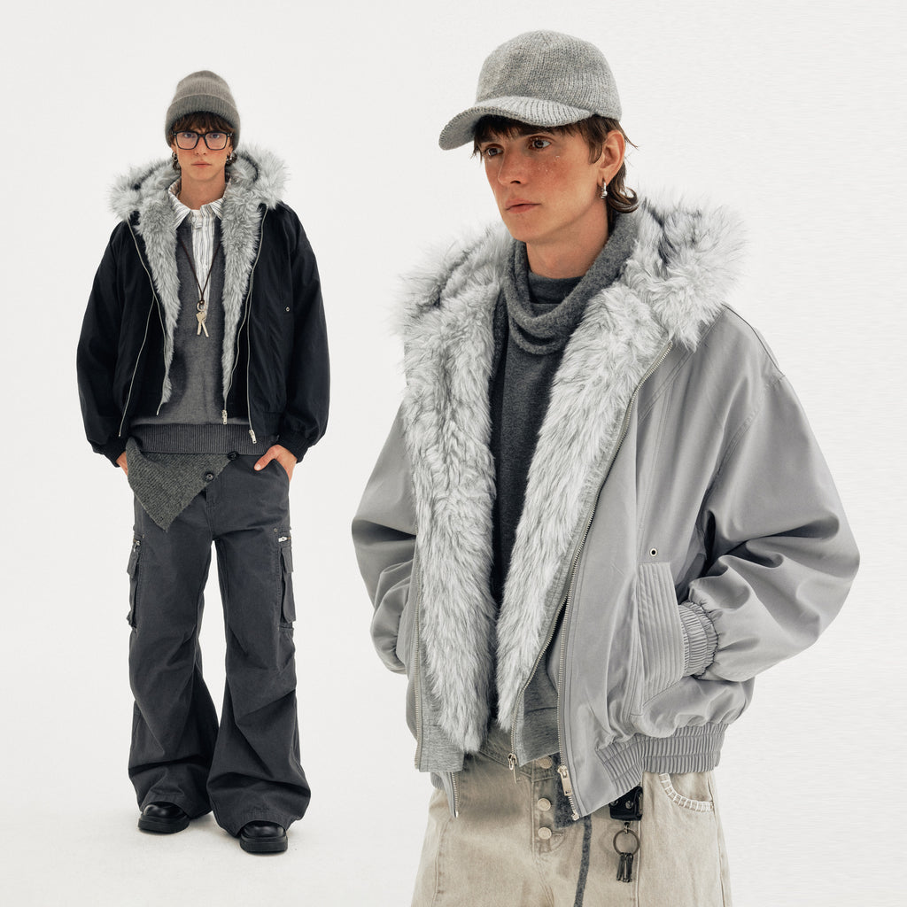 MADWITCH FAUX SHEAR PARKA #990919