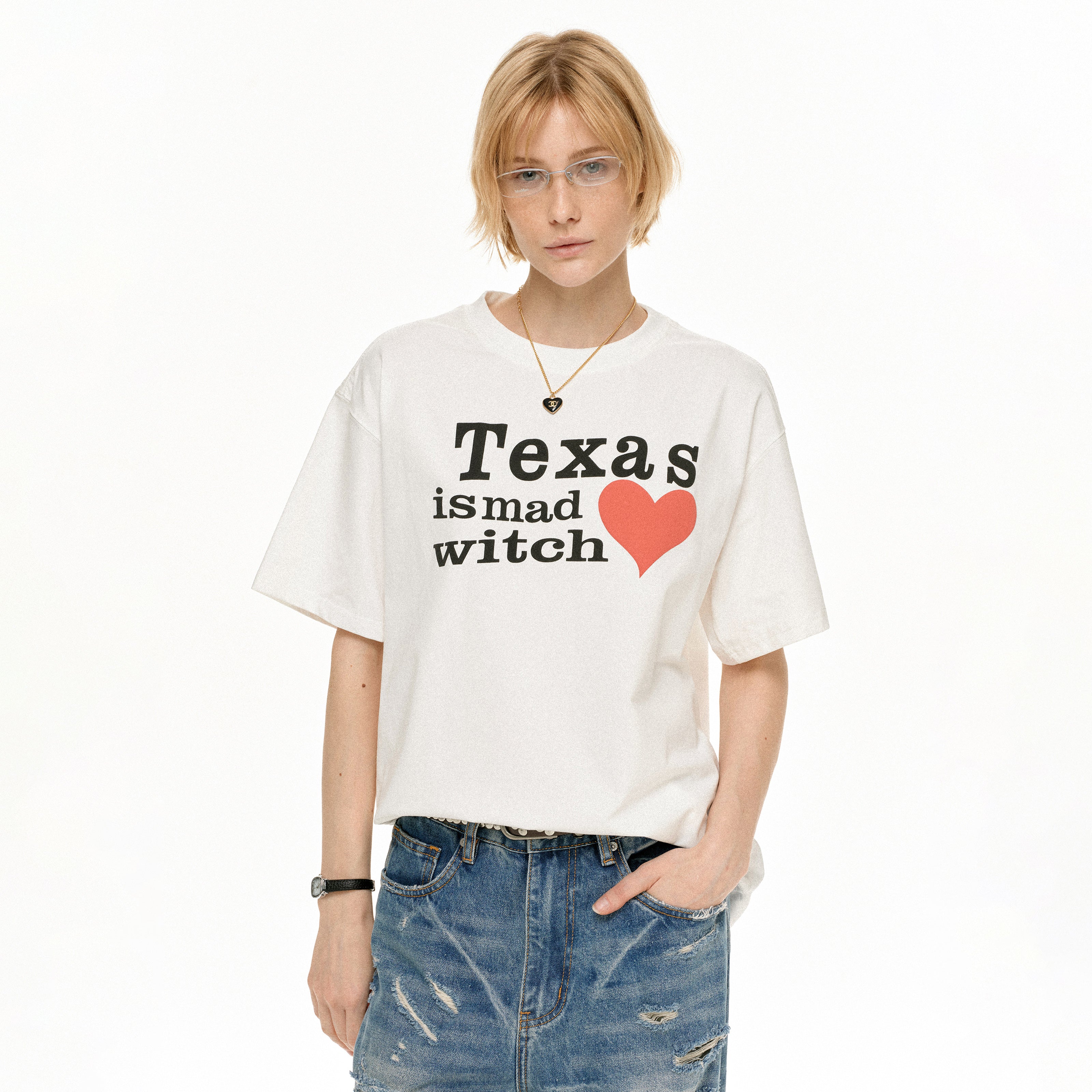 MADWITCH VINTAGE CASUAL TEE #M2002