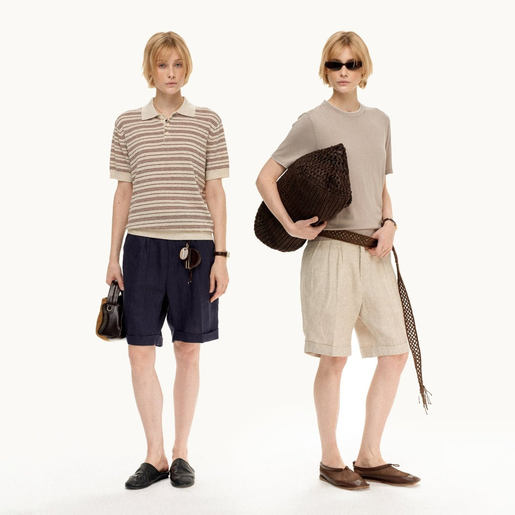 MADWITCH HERITAGE LINEN SHORTS D067 - MadWitch Store