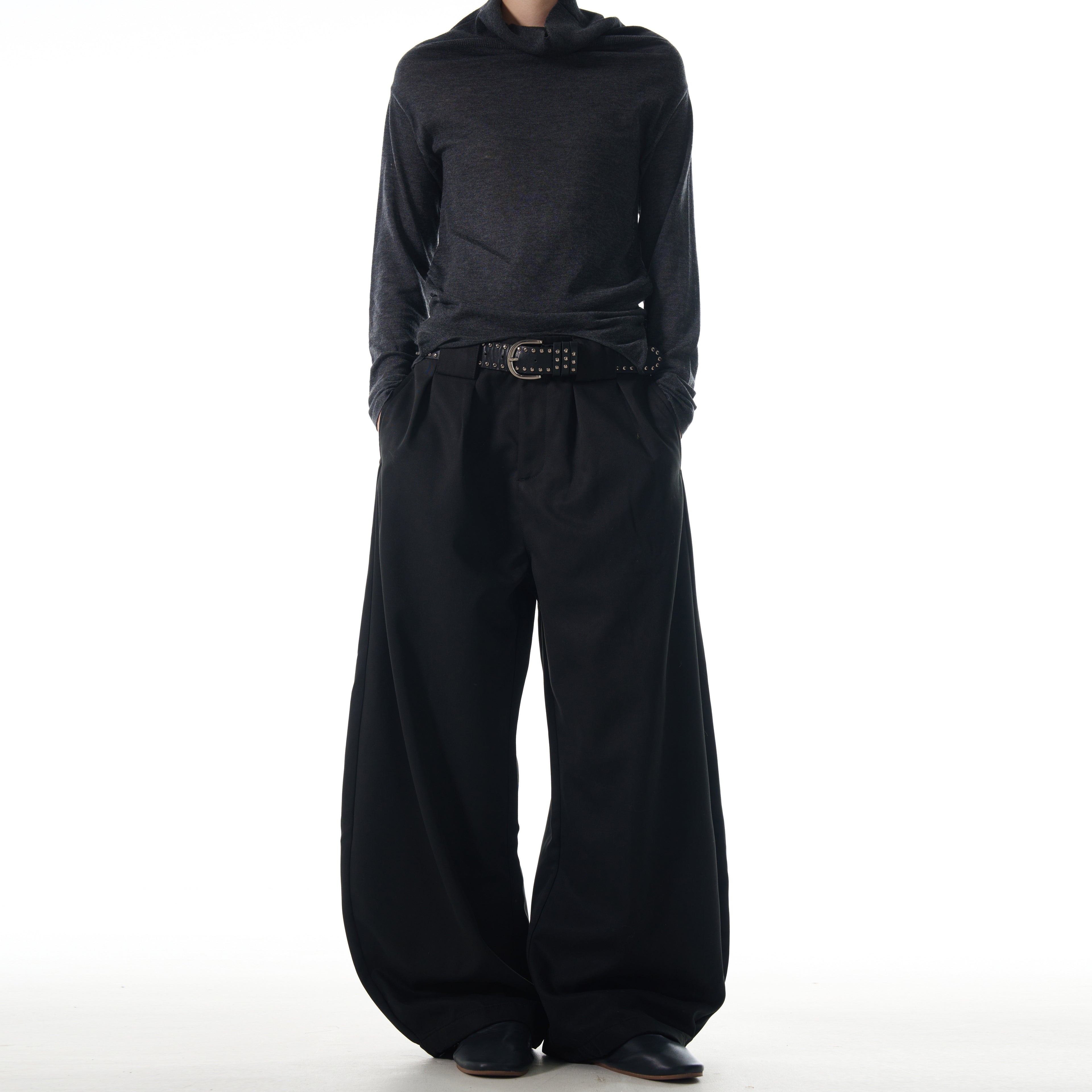 MADWITCH MINIMALIST LOOSE-FIT TROUSERS #CK6611