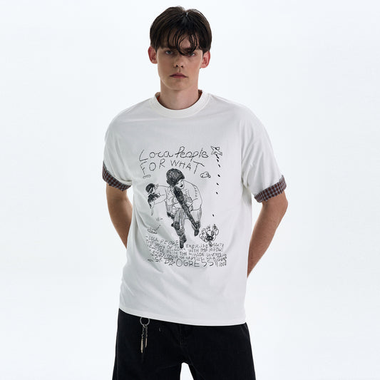 MADWITCH GRAFFITI PRINT TEE #T9503