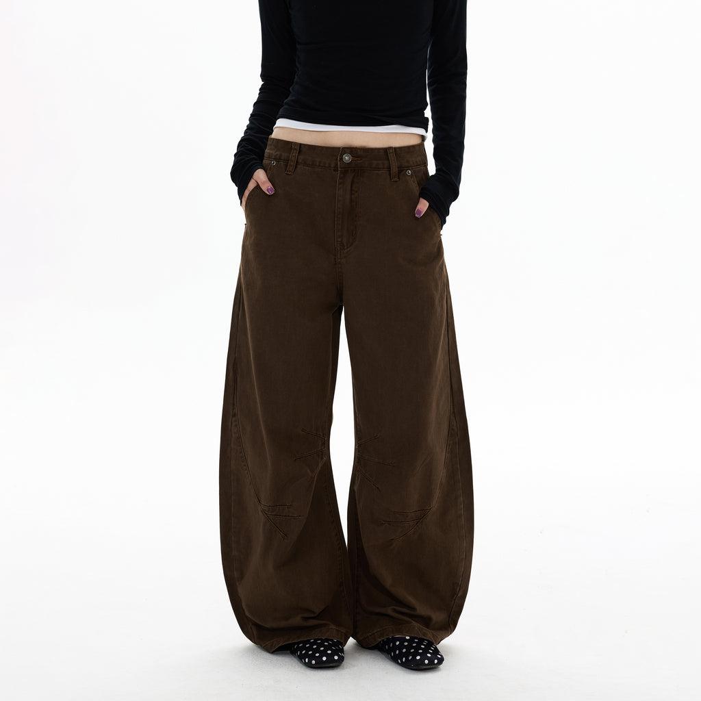 MADWITCH DECONSTRUCTED WASHED WIDE PANTS #DR7701