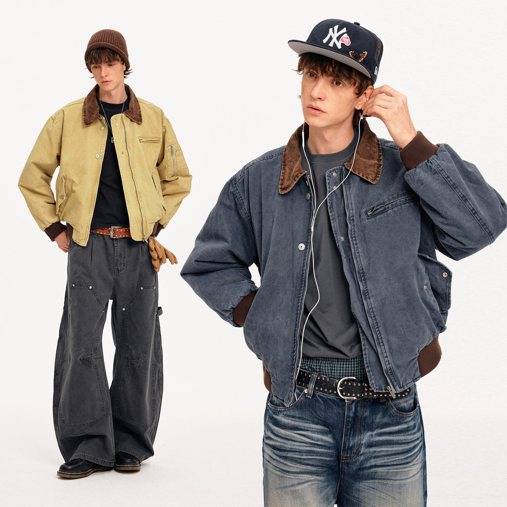 MADWITCH COLORBLOCK WORKWEAR BOMBER JACKET #CW1329