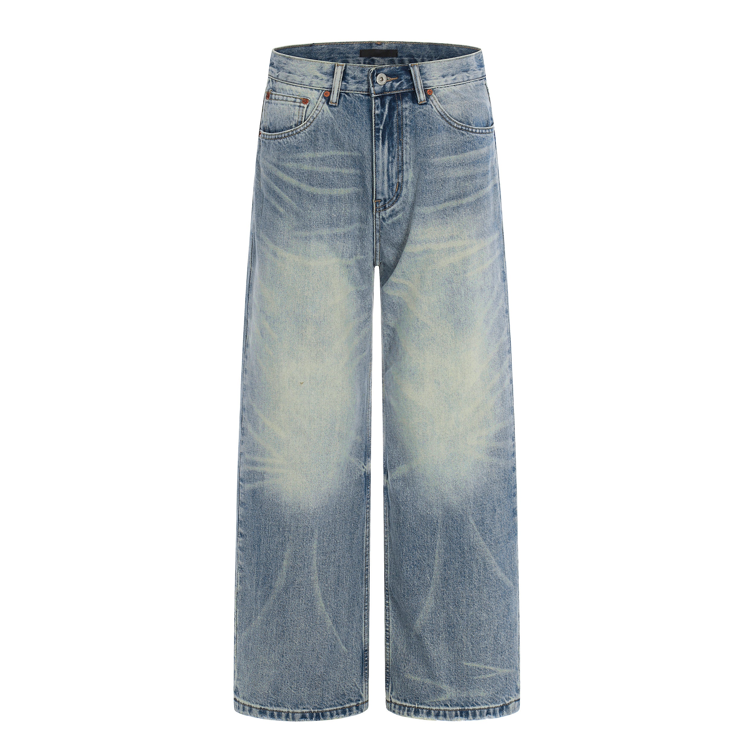 MADWITCH FADED WASH STRAIGHT LEG JEANS #GPC9758