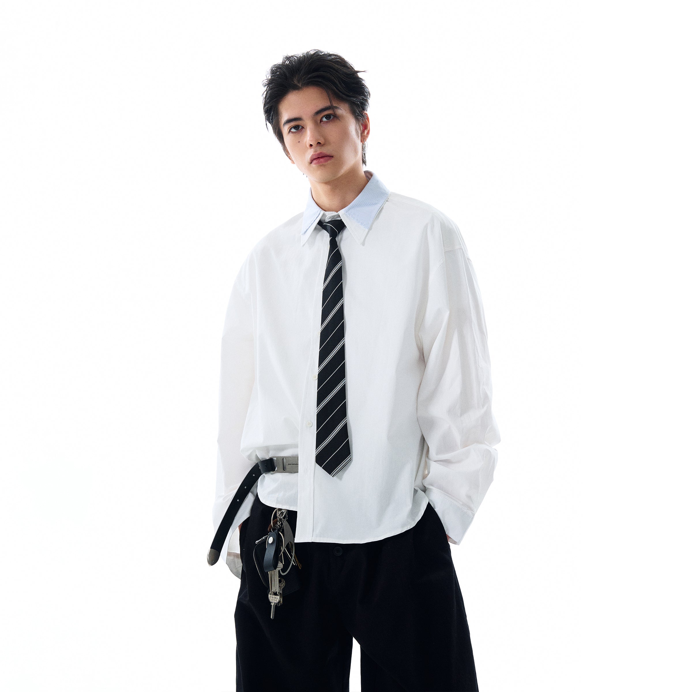 MADWITCH LOOSE SOLID COLOR SHIRT #RC140