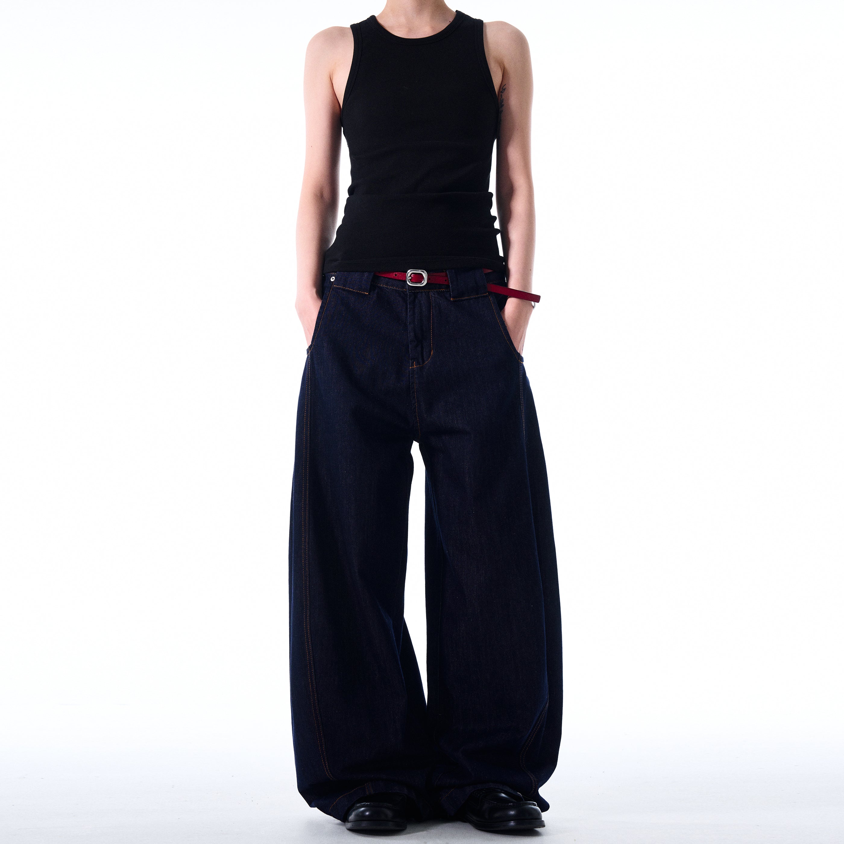 MADWITCH SIMPLE LOOSE-FIT JEANS #6480-1