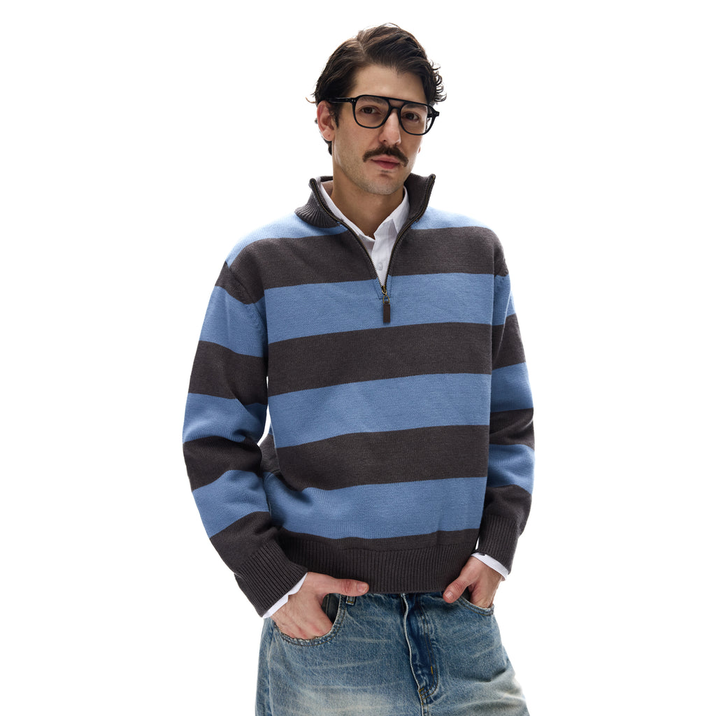 MADWITCH ZIP KNIT SWEATER #AK065