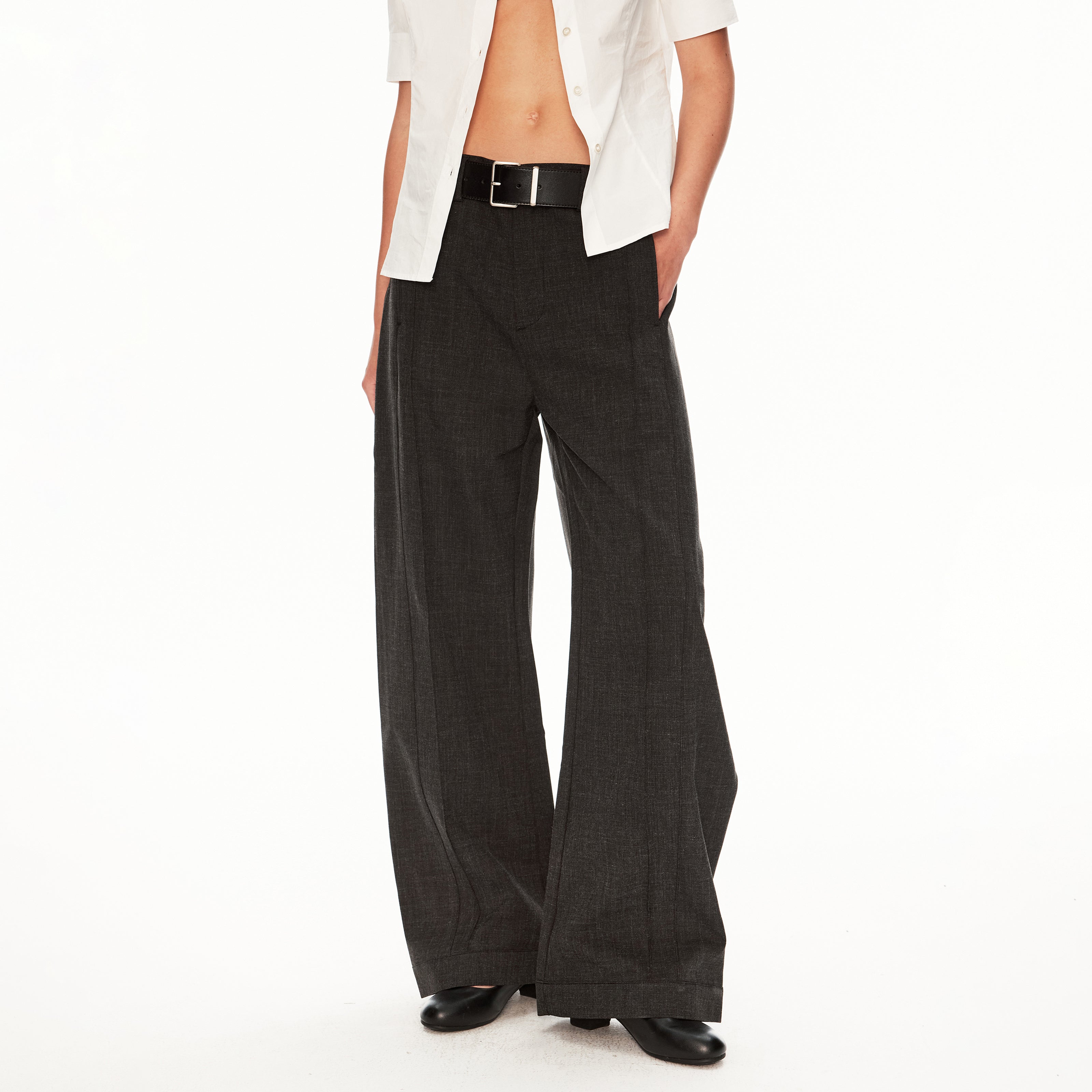 MADWIT WIDE LEG DRAPED TROUSERS #CK6936