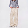 MADWITCH RIVET COURT WIDE-LEG TROUSERS #6844